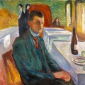 Autoportrait avec une Bouteille de Vin en 1906