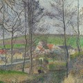 Les bords de la Viosne  Osny par temps gris, hiver en 1883