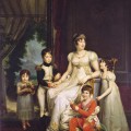 Caroline Murat entourée de ses enfants en 1809