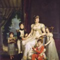 Caroline Murat entoure de ses enfants en 1809