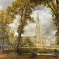 La cathédrale de Salisbury en 1823