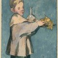L'Enfant portent un plateau en 1861