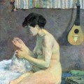 Étude de nu ou Suzanne cousant en 1880