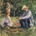 Eugne Manet et sa fille au jardin