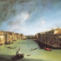 Le Grand Canal vers le nord-est, du palais Balbi jusqu'au pont du Rialto en 1723