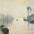 L'Île Lacroix, Rouen (effet de brouillard) en 1888