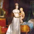L'Impératrice Marie-Louise et le roi de Rome en 1813