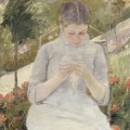 Jeune fille au jardin