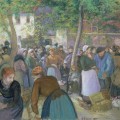 Marché de Poultry à Gisors en 1885
