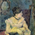 Mette Gauguin en robe du soir