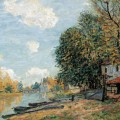 Moret, Les rives de la rivire Loing en 1877