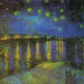 La nuit étoilée sur le Rhône en 1888