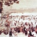 Patineurs au Bois de Boulogne en 1868
