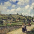 Paysage prs de Pontoise, route d'Auvers  en 1881