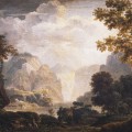 Paysage, Vue des Alpes en 1794