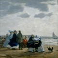 Sur la plage, Dieppe en 1864