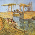 Le Pont de Langlois à Arles aux Lavandières en 1888