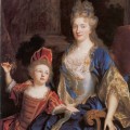 Portrait de Catherine Coustard avec son fils Léonor
