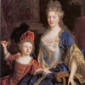 Portrait de Catherine Coustard avec son fils Lonor