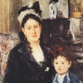 Portrait de Mme Boursier et de sa fille