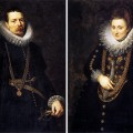 Portraits d'un dignitaire et de son épouse en 1611