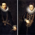 Portraits d'un dignitaire et de son pouse en 1611