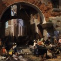 Roman Fish Market. Arch of Octavius en 1858