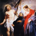 Saint Augustin entre le Christ et la Vierge