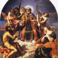 Saint Nicolas en Gloire avec Saint Jean-Baptiste et Sainte Lucie en 1529