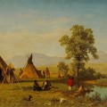 Sioux Village near Fort Laramie en 1859