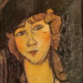 Tte d'une femme avec un chapeau (Lolotte) 