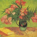 Vase avec Lauriers-Roses et Livres en 1888