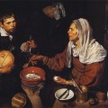 Vieille Femme faisant cuire des oeufs en 1618