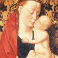 La Vierge Embrassant l'Enfant Jésus en 1460