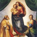 La Vierge et l'Enfant entre Saint Sixte et Sainte Barbe avec deux anges