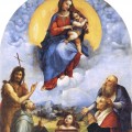 La Vierge et l'Enfant avec Saint Jean-Baptiste, Saint Franois, Saint Jrme et le donateur Sigismondo de' Conti en 1511